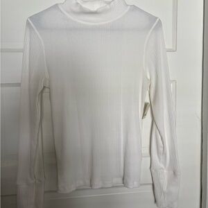 Free People Dylan Mock Neck in White
